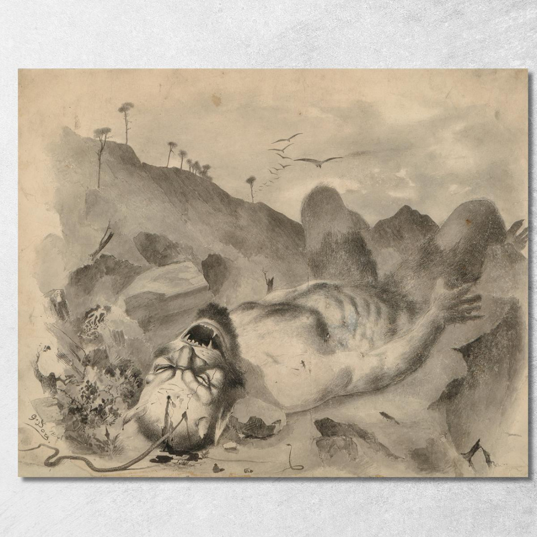 Il Principe Rosa Doré Gustave gdr110 quadro stampato su tela Il Principe Rosa Doré Gustave gdr110 quadro stampato su tela