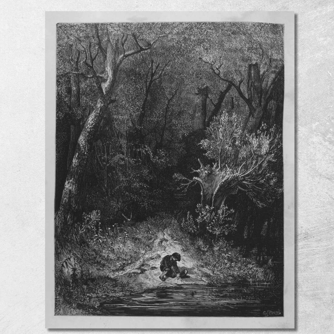 Fiabe Pl 06 Doré Gustave gdr123 quadro stampato su tela Fiabe Pl 06 Doré Gustave gdr123 quadro stampato su tela