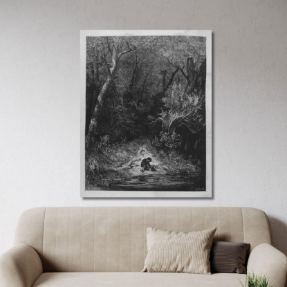 Fiabe Pl 06 Doré Gustave gdr123 quadro stampato su tela