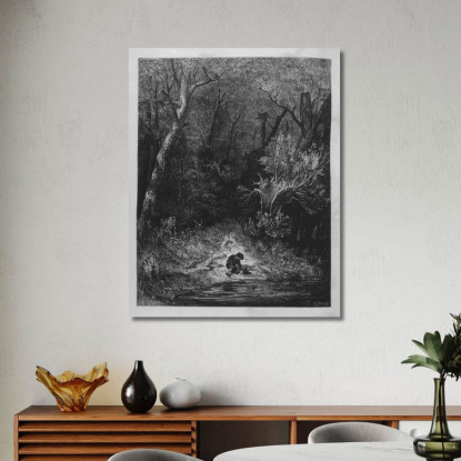 Fiabe Pl 06 Doré Gustave gdr123 quadro stampato su tela