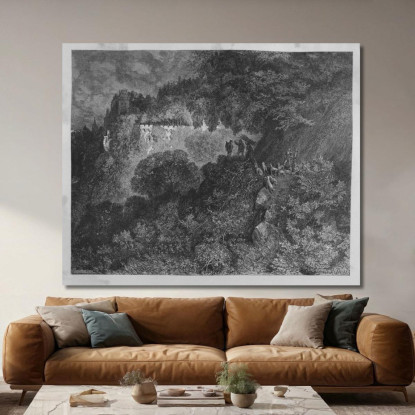 Fiabe Pl 17 Doré Gustave gdr134 quadro stampato su tela