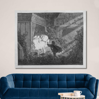 Fiabe Pl 21 Doré Gustave gdr138 quadro stampato su tela