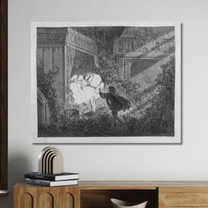 Fiabe Pl 21 Doré Gustave gdr138 quadro stampato su tela