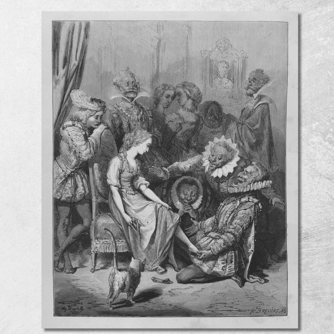 Fiabe Pl 24 Doré Gustave gdr141 quadro stampato su tela Fiabe Pl 24 Doré Gustave gdr141 quadro stampato su tela