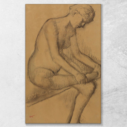 Dopo Il Bagno Edgar Degas edg114 quadro stampato su tela