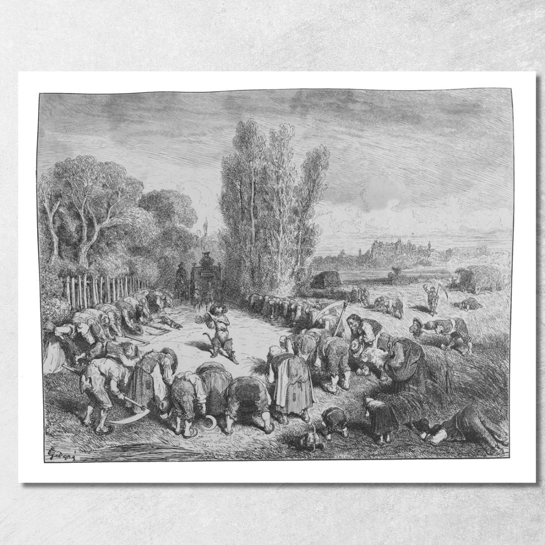 Fiabe Pl 28 Doré Gustave gdr145 quadro stampato su tela Fiabe Pl 28 Doré Gustave gdr145 quadro stampato su tela