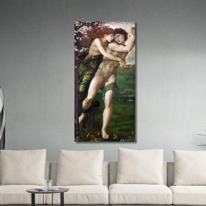 Fillide E Demofonte Edward Burne Jones ebj14 quadro stampato su tela