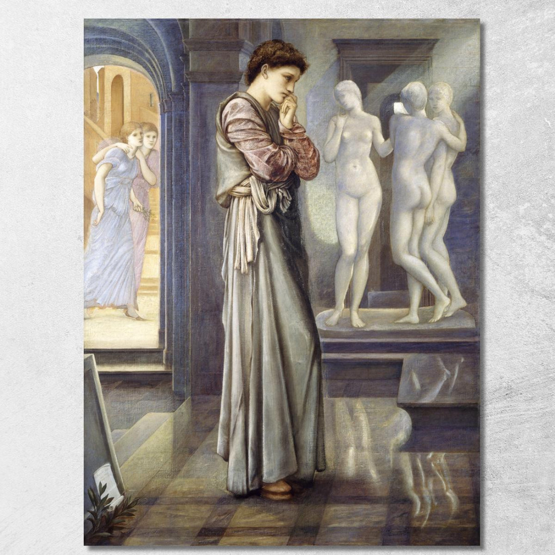Pigmalione E L'Immagine - Il Cuore Desidera Edward Burne Jones ebj17 quadro stampato su tela Pigmalione E L'Immagine - Il Cuore Desidera Edward Burne Jones ebj17 quadro stampato su tela