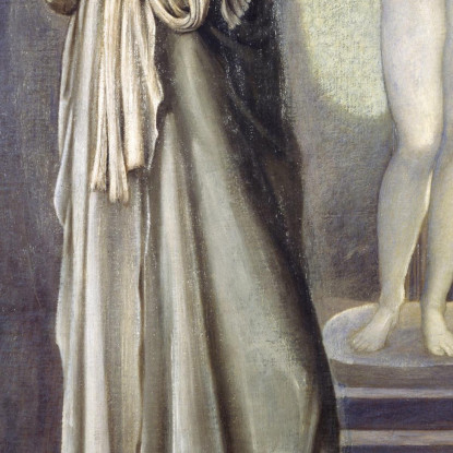 Pigmalione E L'Immagine - Il Cuore Desidera Edward Burne Jones ebj17 quadro stampato su tela