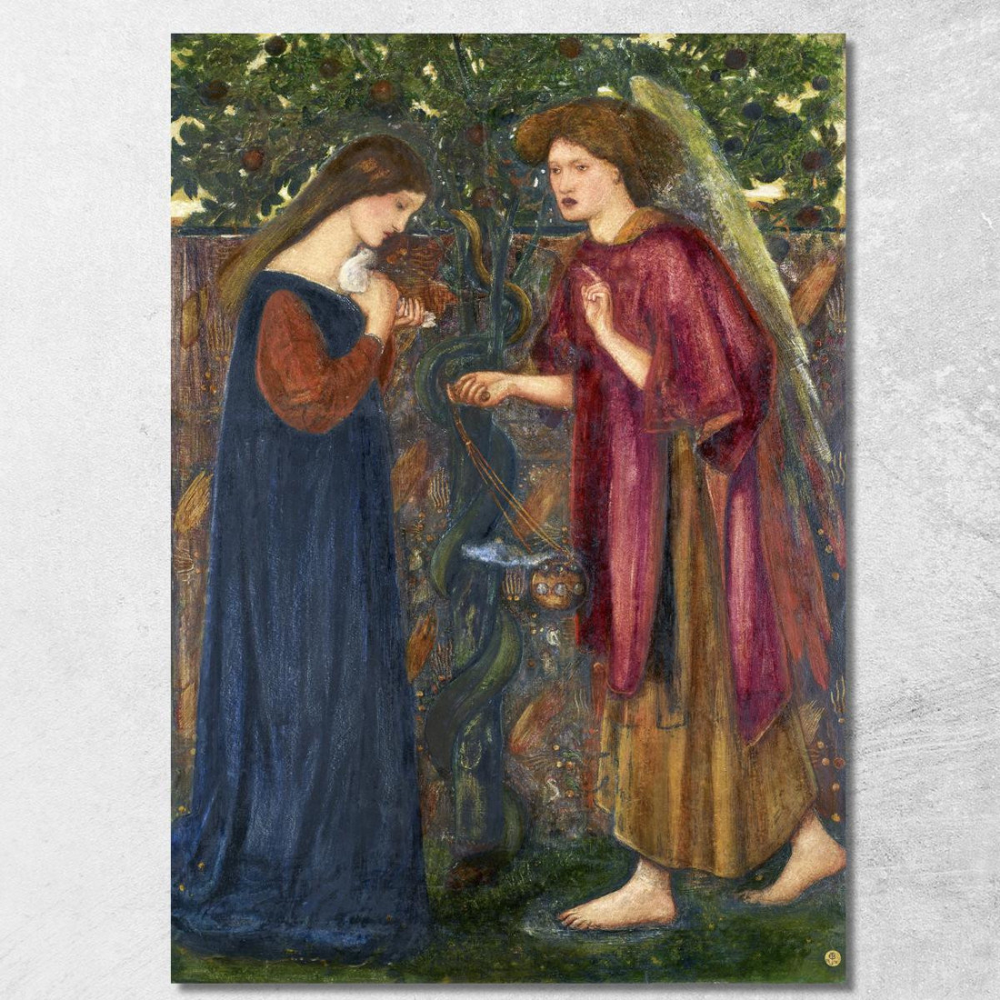 Il Dipinto Dell'Annunciazione Edward Burne Jones ebj19 quadro stampato su tela Il Dipinto Dell'Annunciazione Edward Burne Jones ebj19 quadro stampato su tela