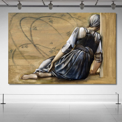 La Serie Briar Rose - Studio Per 'The Garden Court' 1891 Edward Burne Jones ebj22 quadro stampato su tela