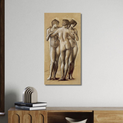 Venus Concordia Studio Delle Tre Grazie 1895 Edward Burne Jones ebj28 quadro stampato su tela