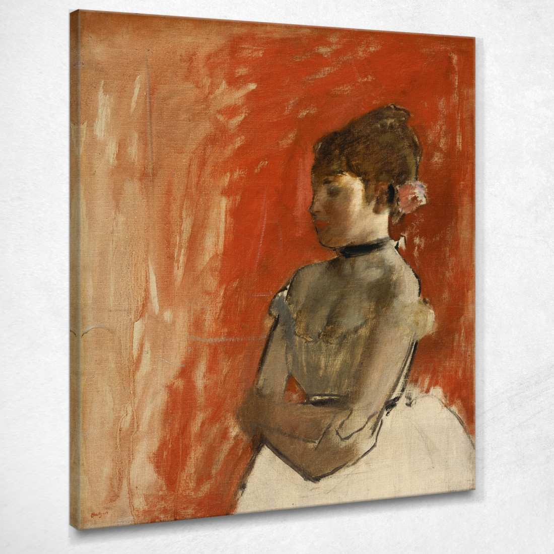 Ballerina Con Le Braccia Incrociate Edgar Degas edg122 quadro stampato su tela Ballerina Con Le Braccia Incrociate Edgar Degas edg122 quadro stampato su tela