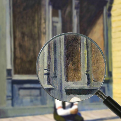 Domenica Edward Hopper eho42 quadro stampato su tela