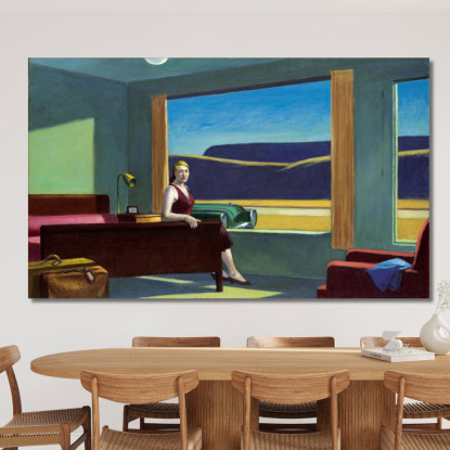 Motel Occidentale Walter Wells Edward Hopper eho48 quadro stampato su tela