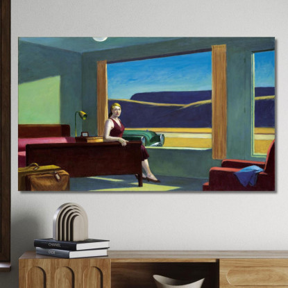 Motel Occidentale Walter Wells Edward Hopper eho48 quadro stampato su tela