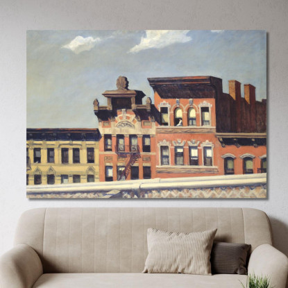 Dal Ponte Di Williamsburg Edward Hopper eho53 quadro stampato su tela