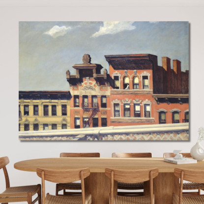 Dal Ponte Di Williamsburg Edward Hopper eho53 quadro stampato su tela