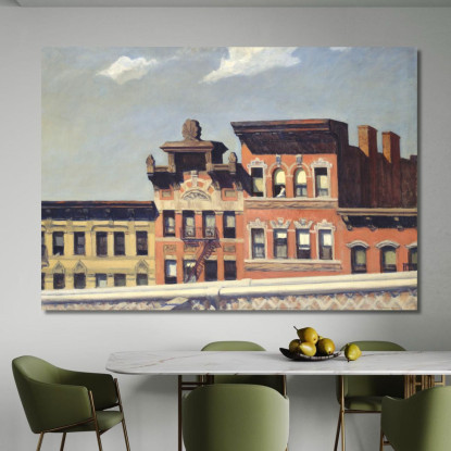 Dal Ponte Di Williamsburg Edward Hopper eho53 quadro stampato su tela