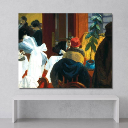 Ristorante Di New York Edward Hopper eho57 quadro stampato su tela