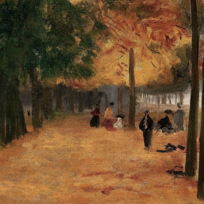 Angolo Dell'Autunno Del Lussemburgo Eliseu Visconti evs15 quadro stampato su tela
