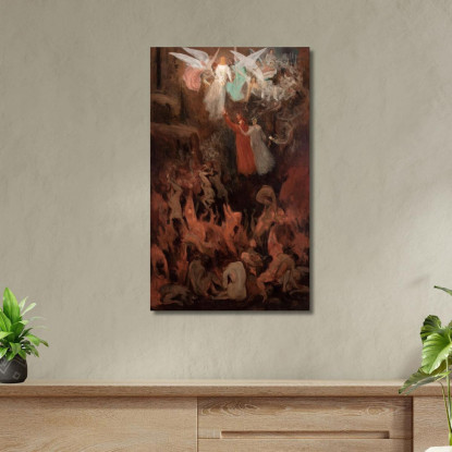 Dante E Virgilio Ascendono Al Paradiso Eliseu Visconti evs19 quadro stampato su tela