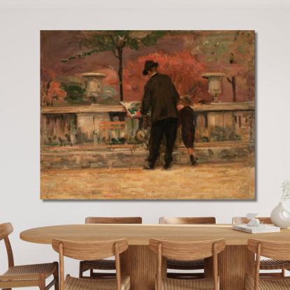Giardino Del Lussemburgo 2 Eliseu Visconti evs27 quadro stampato su tela