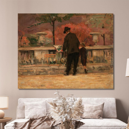 Giardino Del Lussemburgo 2 Eliseu Visconti evs27 quadro stampato su tela