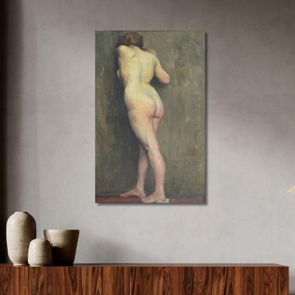 Nudo Femminile Da Dietro Eliseu Visconti evs40 quadro stampato su tela