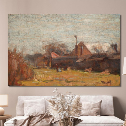 Paesaggio Di Sant'Uberto Eliseu Visconti evs47 quadro stampato su tela