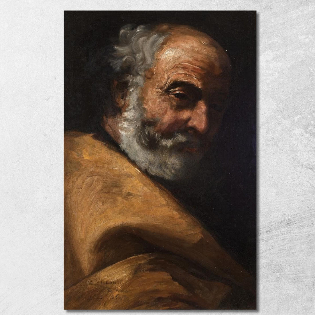 Ritratto Di Anziano Eliseu Visconti evs59 quadro stampato su tela Ritratto Di Anziano Eliseu Visconti evs59 quadro stampato su tela