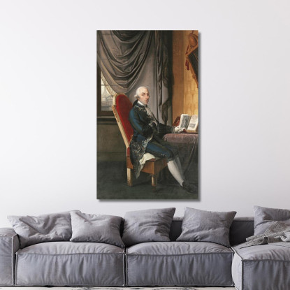 Portrait Of Pietro Francesco Visconti Borromeo Francesco Hayez fhy10 quadro stampato su tela