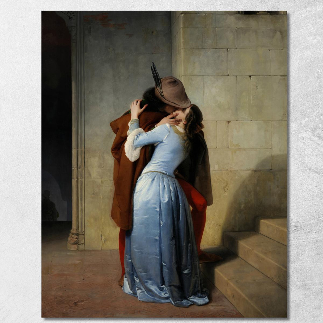 Il Bacio Francesco Hayez fhy16 quadro stampato su tela Il Bacio Francesco Hayez fhy16 quadro stampato su tela