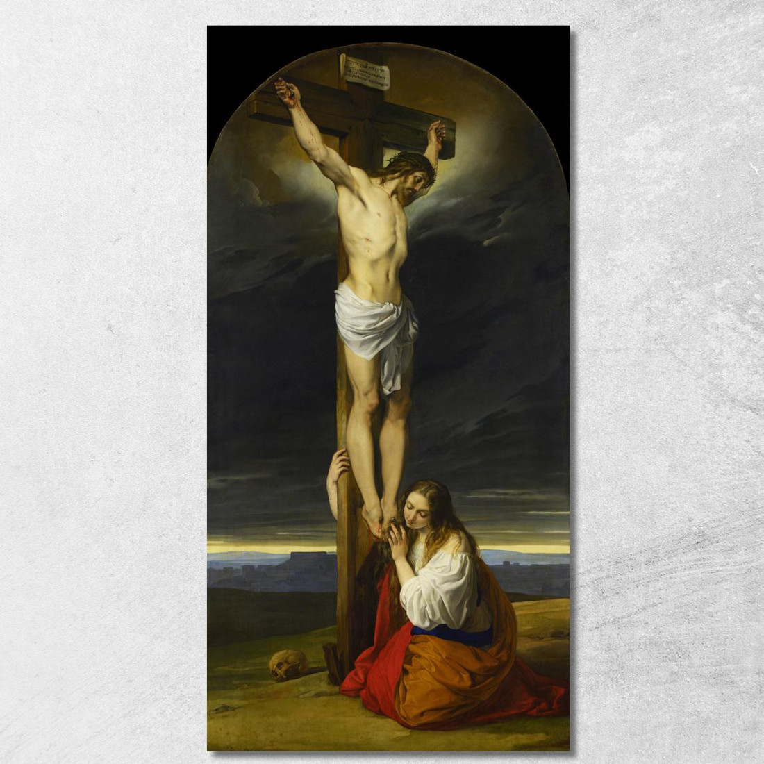 Crocifissione Con Maria Maddalena Inginocchiata E Piangente Francesco Hayez fhy24 quadro stampato su tela Crocifissione Con Maria Maddalena Inginocchiata E Piangente Francesco Hayez fhy24 quadro stampato su tela