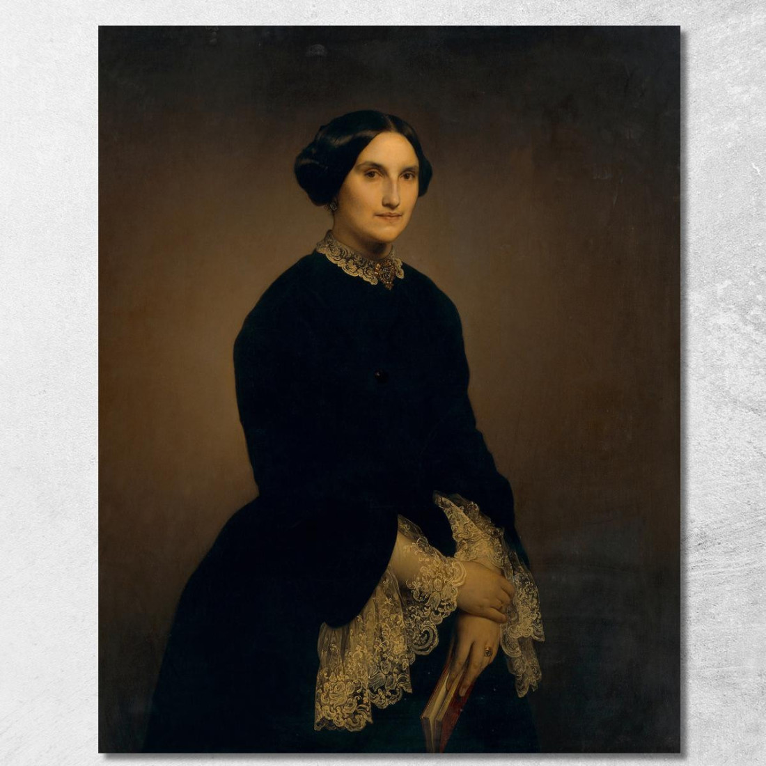 Portrait Of Giuseppina Negroni Prati Morosini Francesco Hayez fhy25 quadro stampato su tela Portrait Of Giuseppina Negroni Prati Morosini Francesco Hayez fhy25 quadro stampato su tela