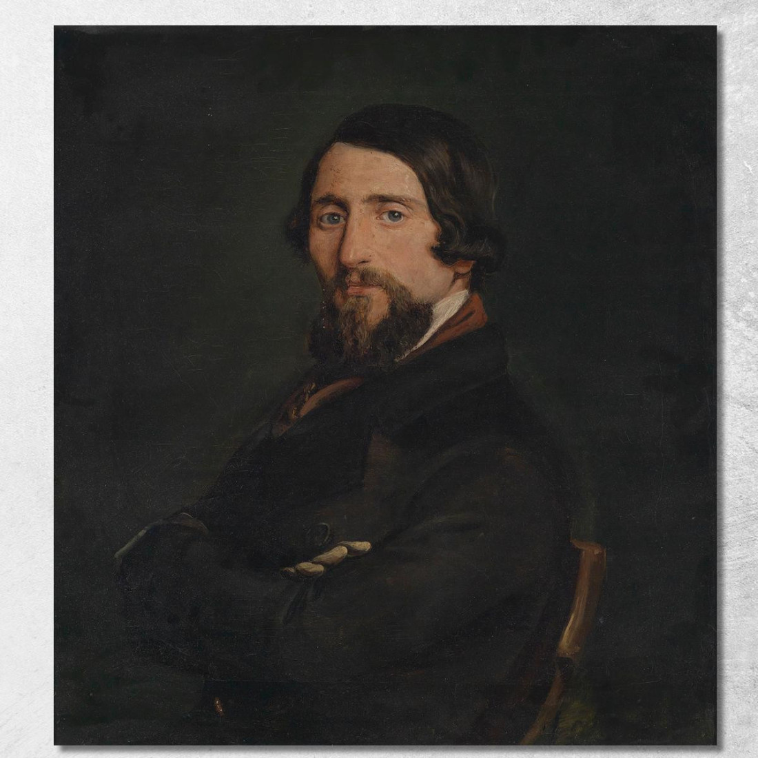 Ritratto Di Gentiluomo Francesco Hayez fhy32 quadro stampato su tela Ritratto Di Gentiluomo Francesco Hayez fhy32 quadro stampato su tela