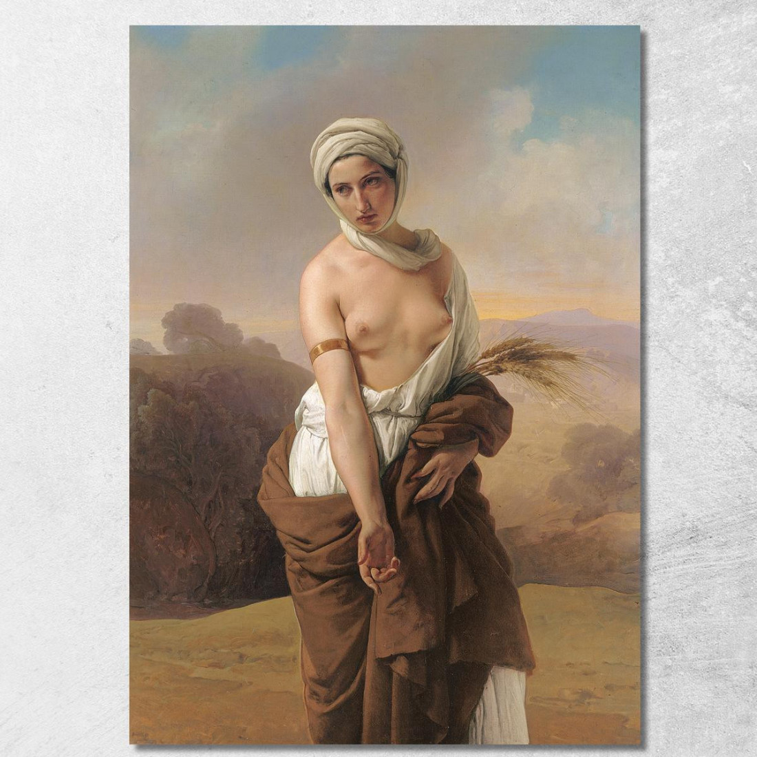 Ruth Francesco Hayez fhy42 quadro stampato su tela Ruth Francesco Hayez fhy42 quadro stampato su tela