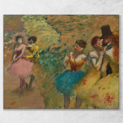 Ballerini (Dietro Le Quinte Dell'Opera) Edgar Degas edg152 quadro stampato su tela