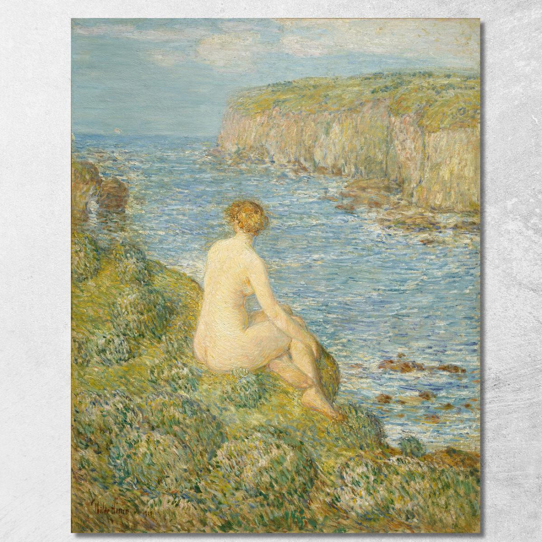 Ninfa E Mare Frederick Childe Hassam fch11 quadro stampato su tela Ninfa E Mare Frederick Childe Hassam fch11 quadro stampato su tela