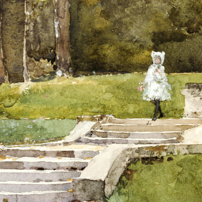 Saint Cloud Frederick Childe Hassam fch14 quadro stampato su tela