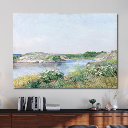 Il Piccolo Stagno Di Appledore Frederick Childe Hassam fch22 quadro stampato su tela