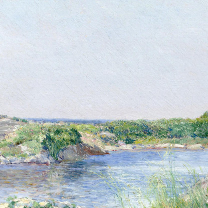 Il Piccolo Stagno Di Appledore Frederick Childe Hassam fch22 quadro stampato su tela