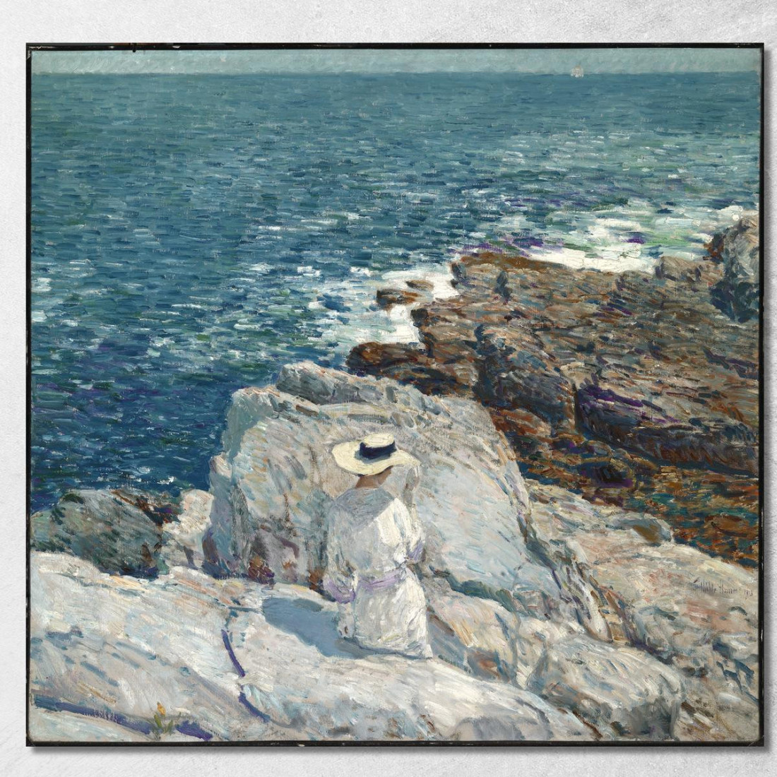 Le Sporgenze Meridionali Di Appledore Frederick Childe Hassam fch23 quadro stampato su tela Le Sporgenze Meridionali Di Appledore Frederick Childe Hassam fch23 quadro stampato su tela