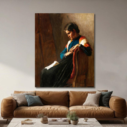 La Donna Dell'Emigrato G. Pellizza da Volpedo gpv7 quadro stampato su tela