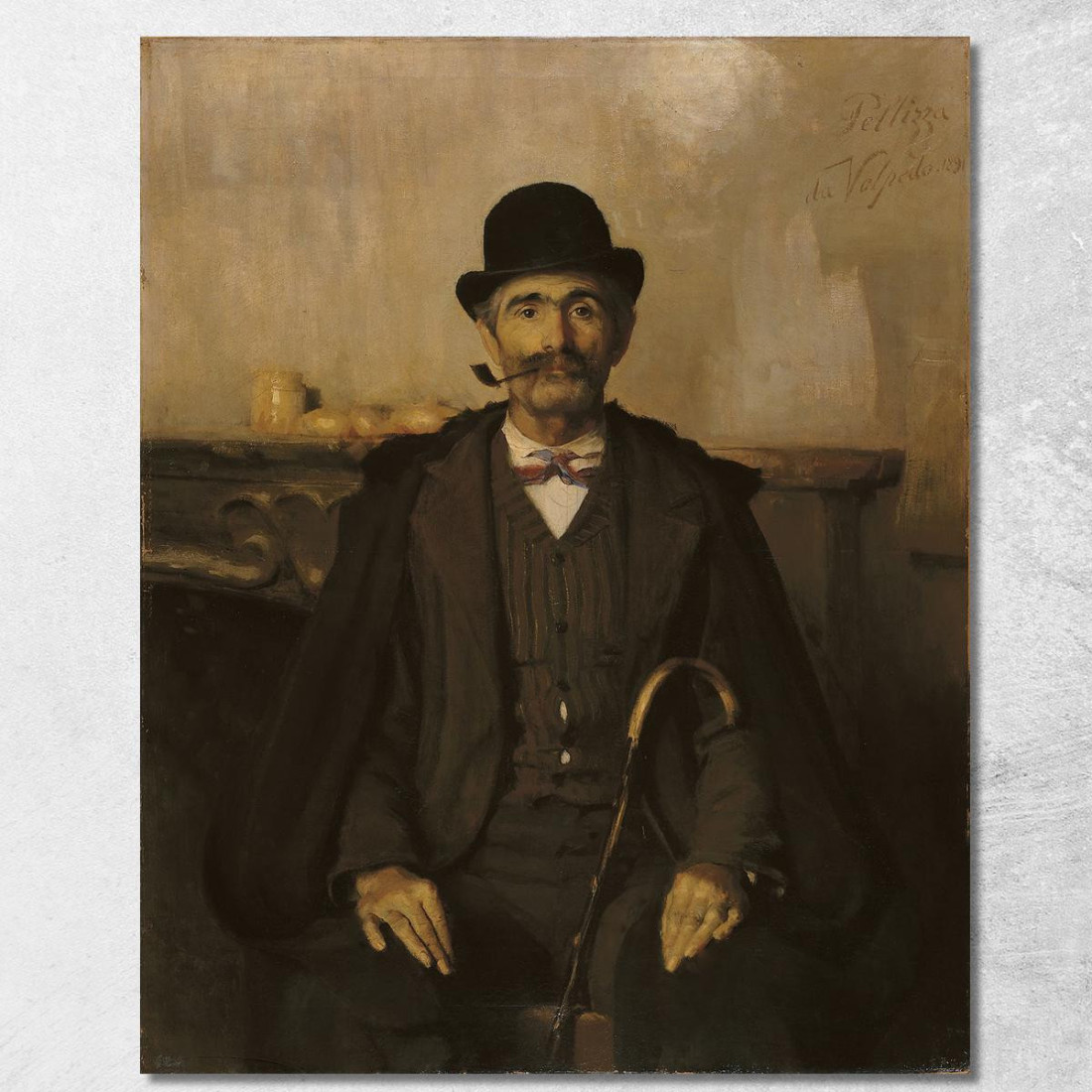 Portrait Of Signor Giuseppe Giani G. Pellizza da Volpedo gpv12 quadro stampato su tela Portrait Of Signor Giuseppe Giani G. Pellizza da Volpedo gpv12 quadro stampato su tela