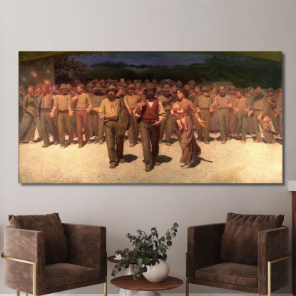 Il Quarto Stato G. Pellizza da Volpedo gpv15 quadro stampato su tela