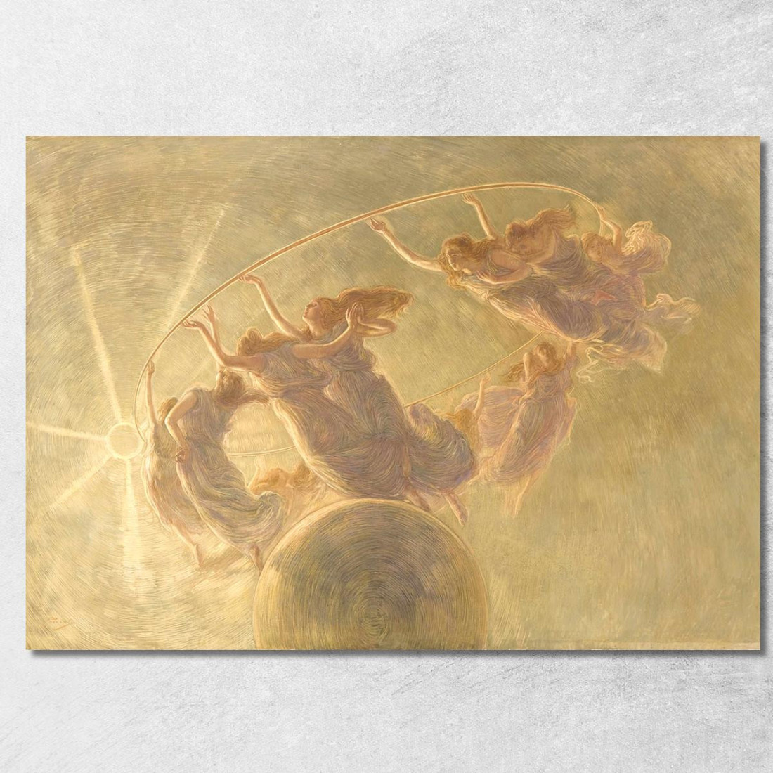 Dettaglio Della Danza Delle Ore Gaetano Previati gpr2 quadro stampato su tela Dettaglio Della Danza Delle Ore Gaetano Previati gpr2 quadro stampato su tela