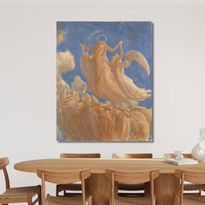 Assunzione Gaetano Previati gpr11 quadro stampato su tela