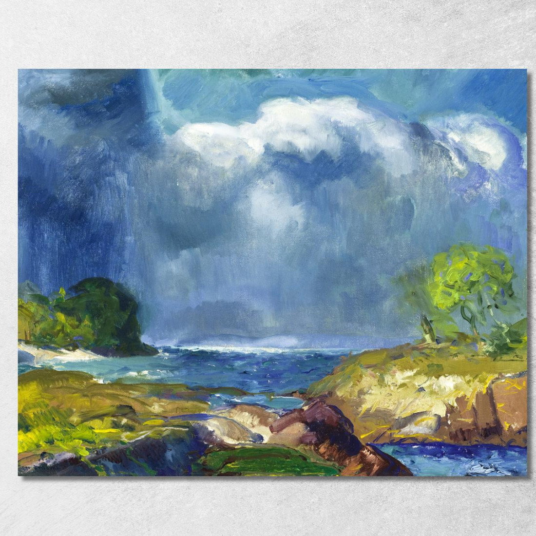 La Tempesta In Arrivo George Bellows gbl20 quadro stampato su tela La Tempesta In Arrivo George Bellows gbl20 quadro stampato su tela