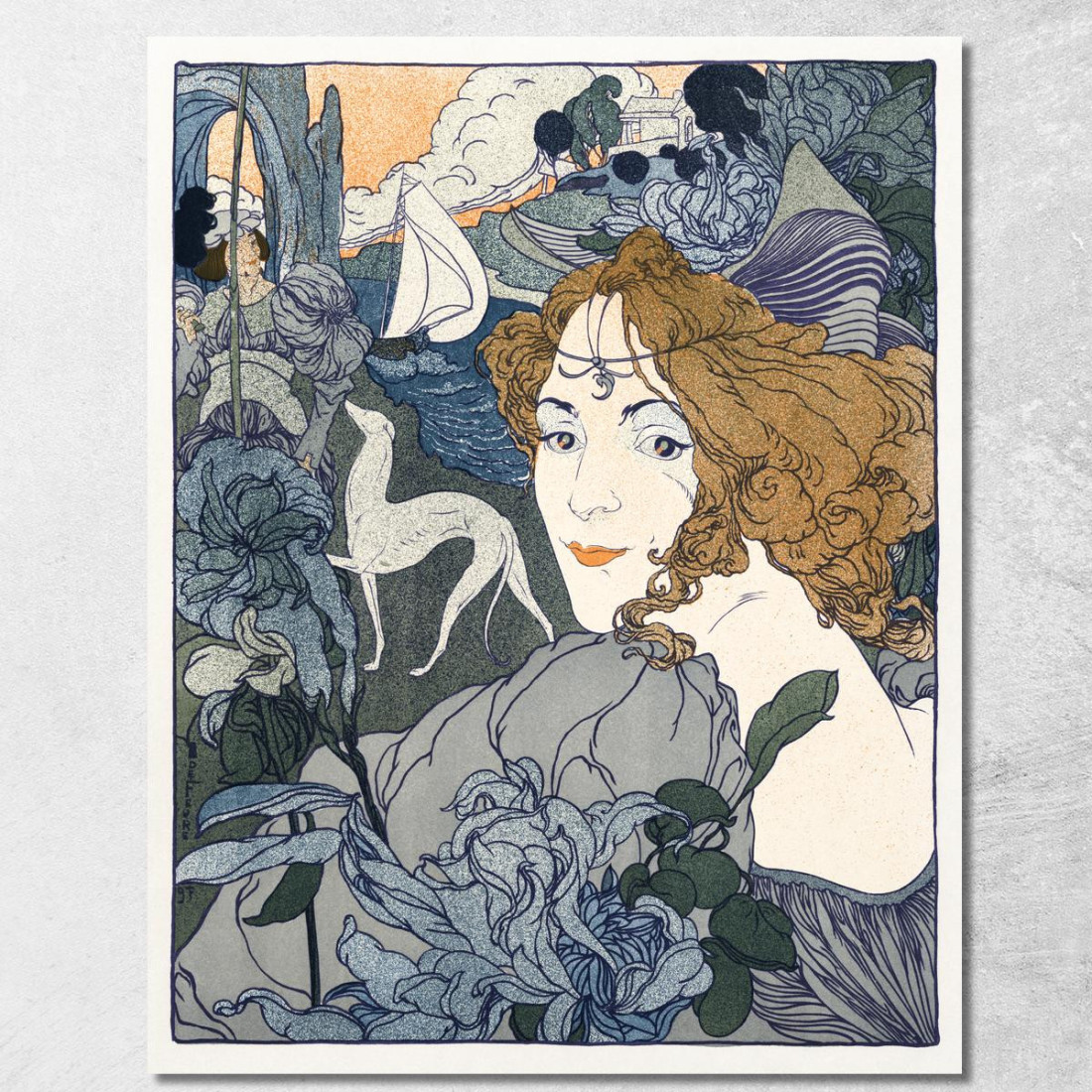 Indietro Georges de Feure gdf13 quadro stampato su tela Indietro Georges de Feure gdf13 quadro stampato su tela